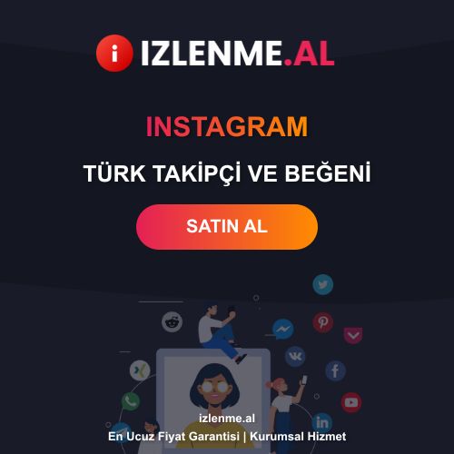 Instagram Türk Takipçi ve Beğeni Satın Al